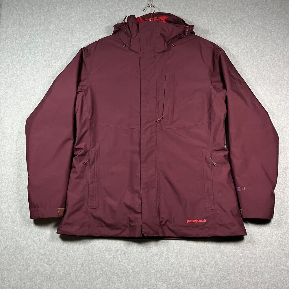 Patagonia Women's 3-in-1 Snowbelle Jacket Women's Sz XL Parka Purple Down Hooded